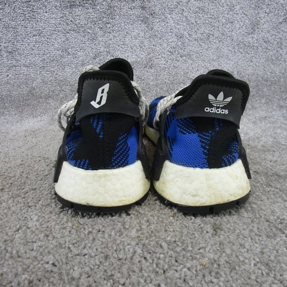 Adidas Nmd Human Race Trail X Pharrell Mens Size 8 Bbc Blue Plaid Ef7387 - Picture 5 of 7